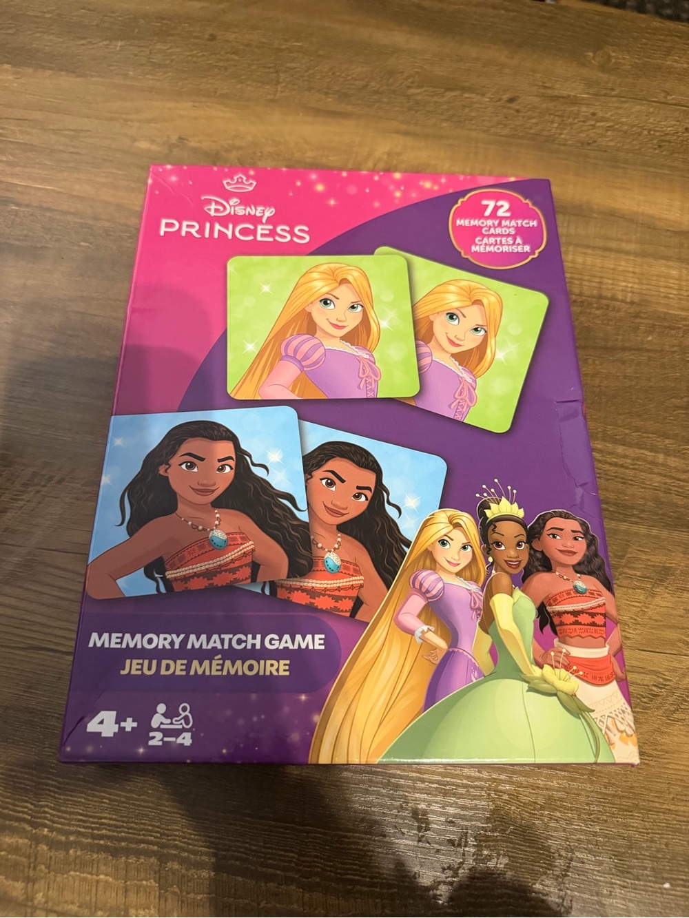 Disney Princess Matching Game Educational Memory Toy for Kids NEW